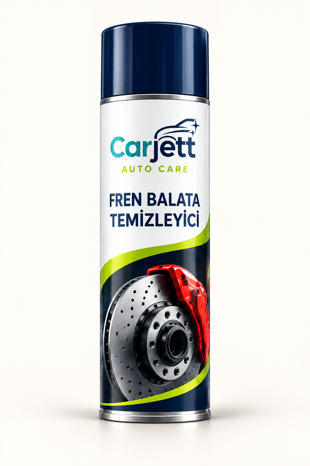 Carjett Fren Balata Temizleyici aerosol ambalaj tasarımı